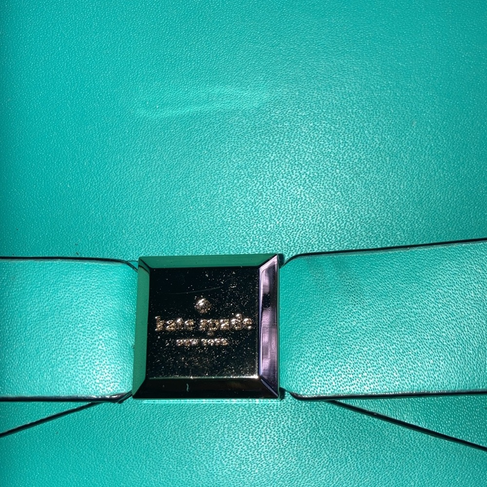 KATE SPADE New York turquoise clutch purse, size in pics, magnet close $79 - Picture 8 of 8
